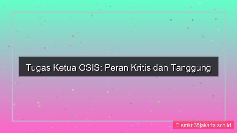 visual apa tugas ketua osis