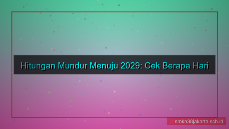 berapa hari lagi tahun 2029
