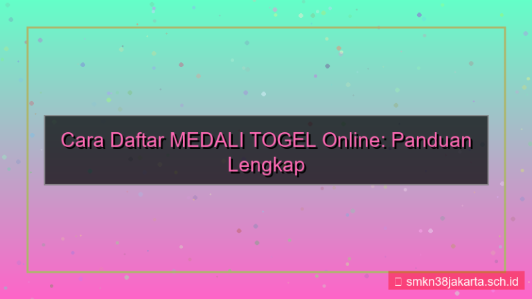 desain cara daftar MEDALI TOGEL online