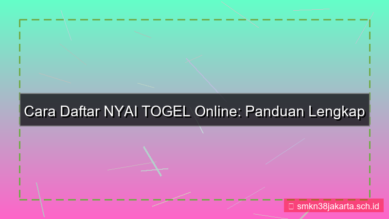 ilustrasi cara daftar NYAI TOGEL online