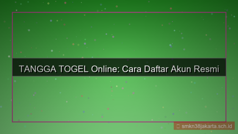 konten cara daftar TANGGA TOGEL online