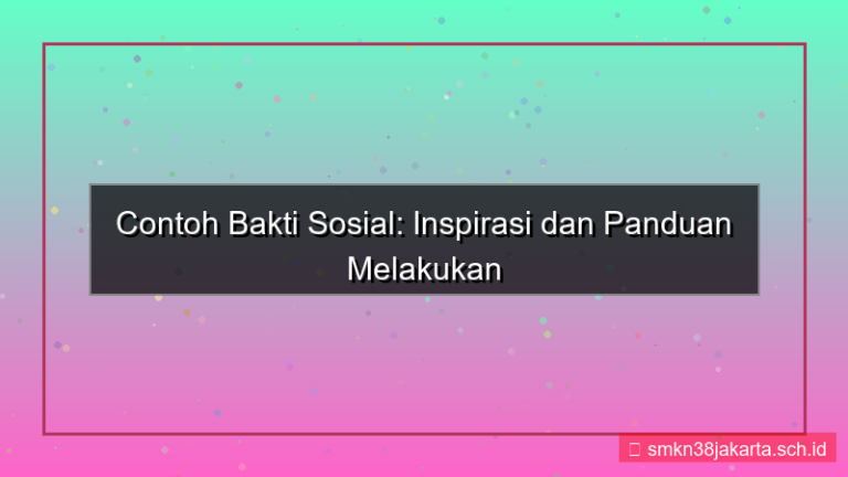 gambar contoh bakti sosial