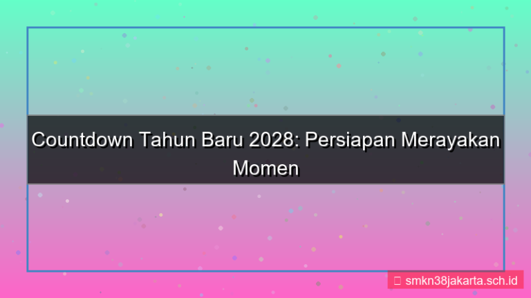 desain countdown tahun baru 2028