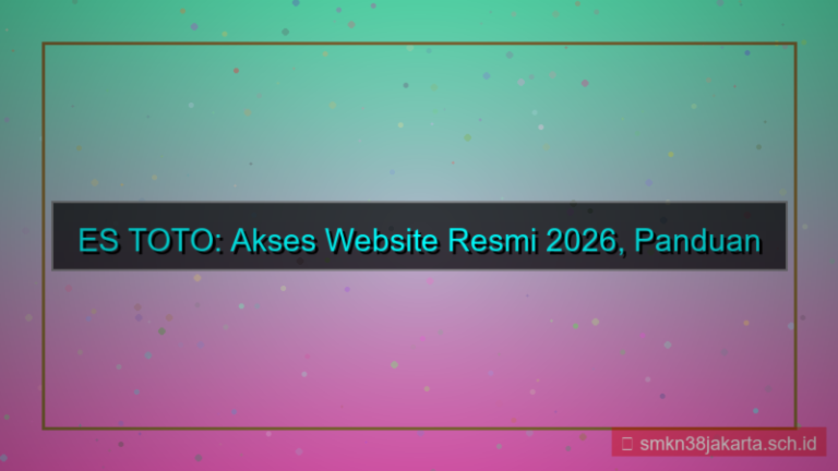 konten ES TOTO akses website resmi 2026