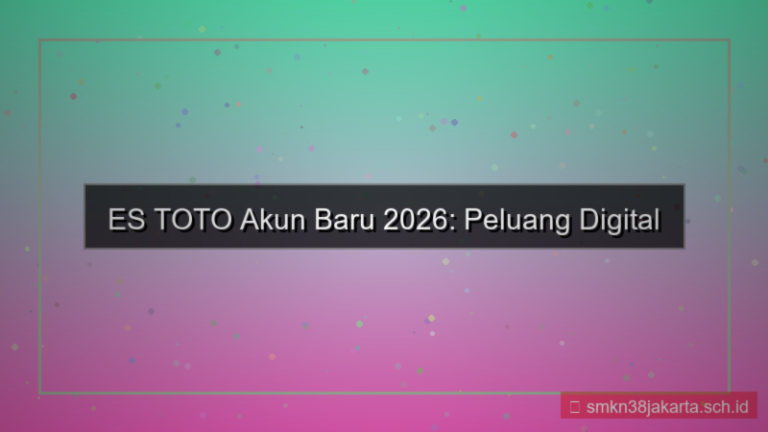 ilustrasi ES TOTO akun baru 2026
