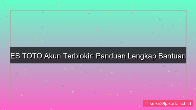 tampilan ES TOTO akun terblokir bantuan