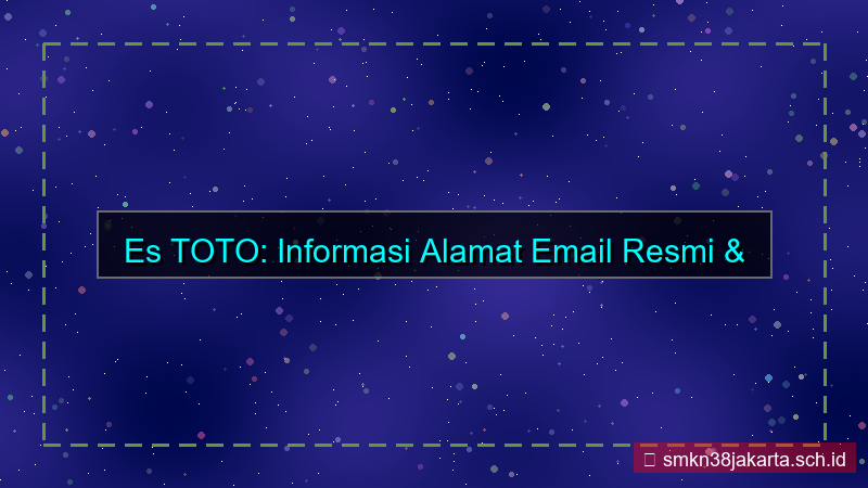 gambar ES TOTO alamat email daftar