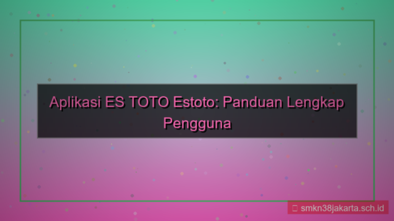 tampilan ES TOTO app android estoto