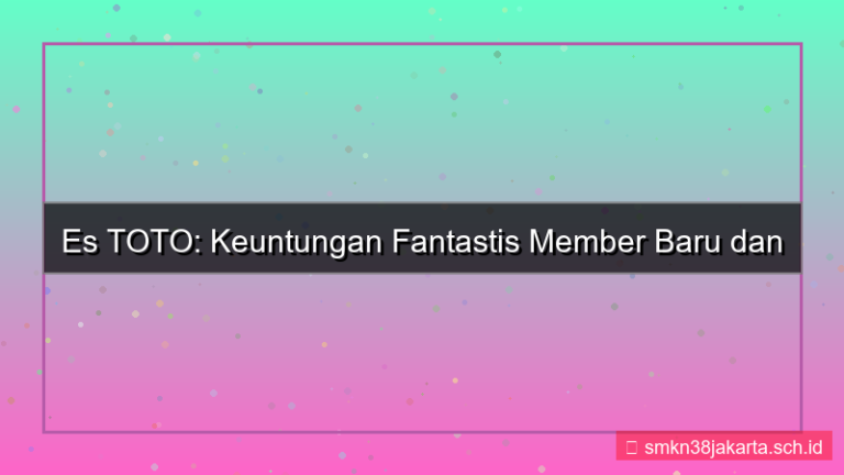 visual ES TOTO benefit member baru