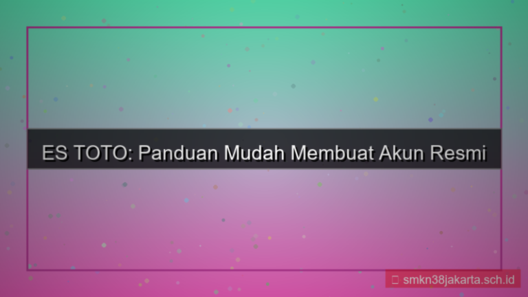 gambar ES TOTO cara buat akun mudah