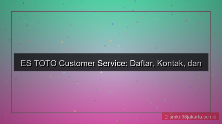 konten ES TOTO customer service daftar