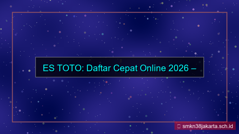 visual ES TOTO daftar cepat via online 2026