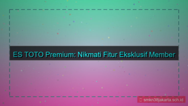tampilan ES TOTO fitur eksklusif member
