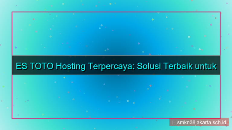 ilustrasi ES TOTO hosting terpercaya