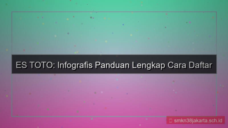 ilustrasi ES TOTO infografis panduan daftar