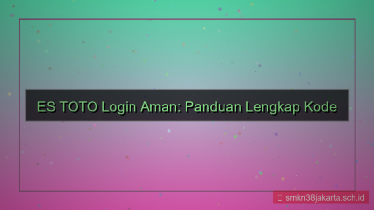 desain ES TOTO kode unik login