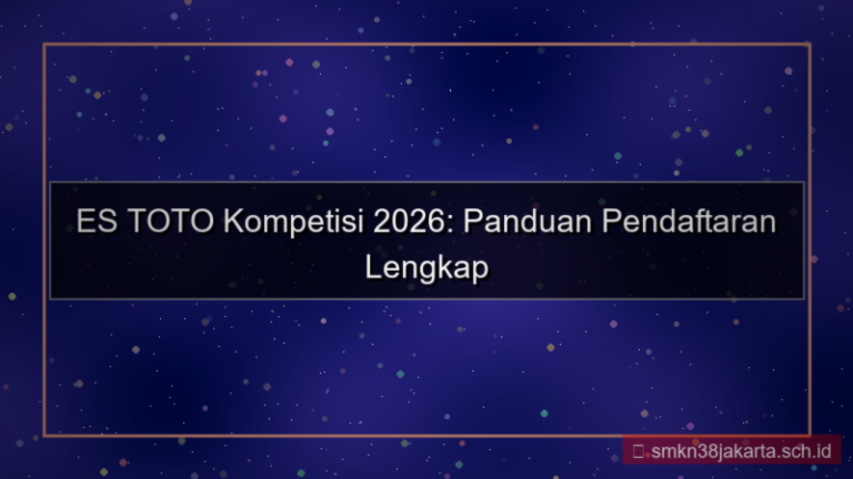 desain ES TOTO kompetisi pendaftaran 2026