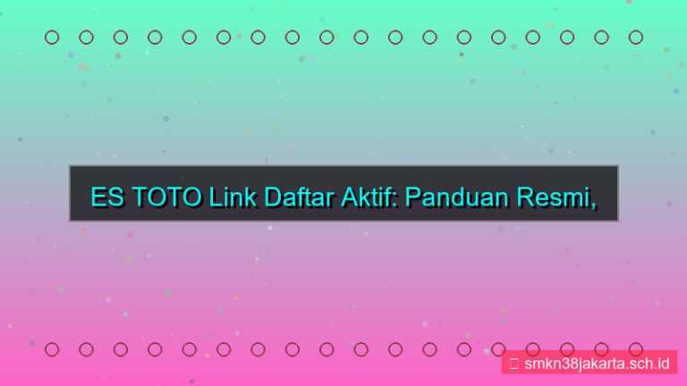 konten ES TOTO link daftar aktif