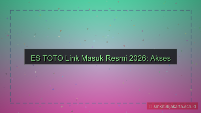 gambar ES TOTO link masuk resmi 2026