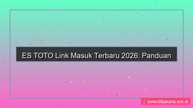 tampilan ES TOTO link masuk terbaru 2026