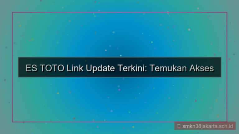 ES TOTO link update terkini