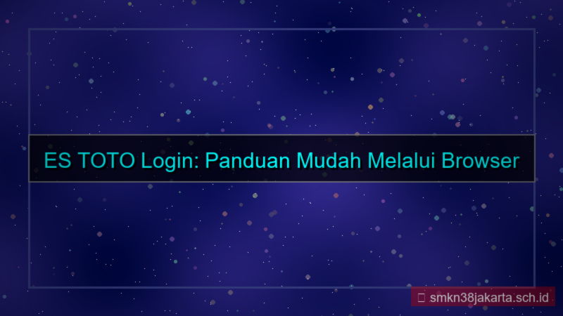desain ES TOTO login melalui browser hp