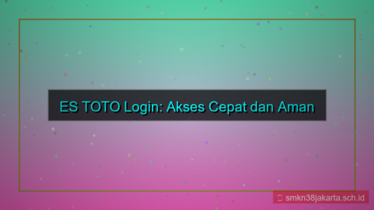 ES TOTO login pakai face id