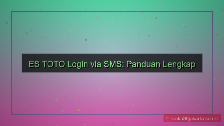 gambar ES TOTO login via sms