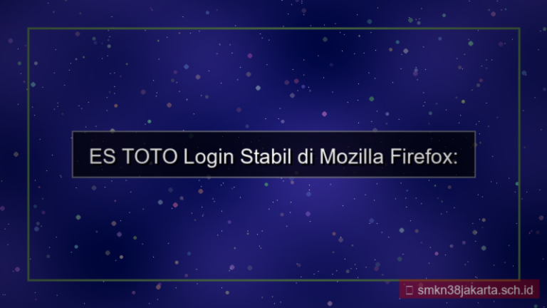 konten ES TOTO mozilla login stabil
