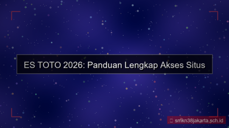 ilustrasi ES TOTO panduan akses situs 2026