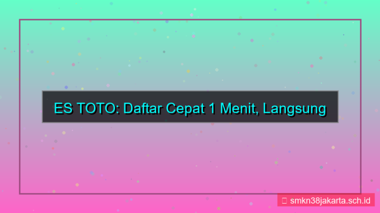 desain ES TOTO proses daftar 1 menit
