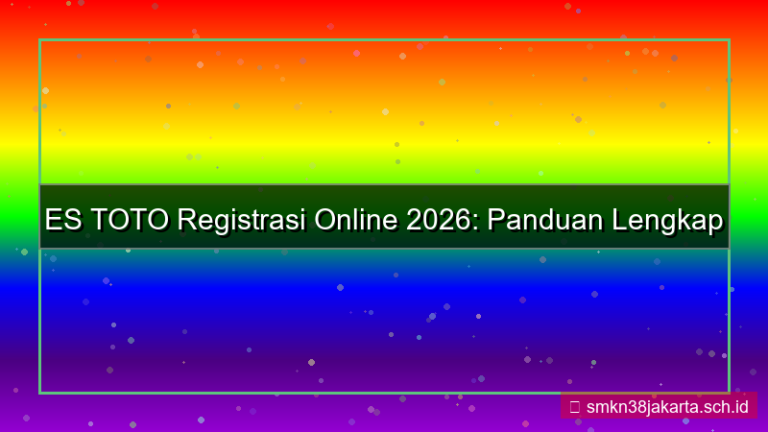 tampilan ES TOTO registrasi online 2026