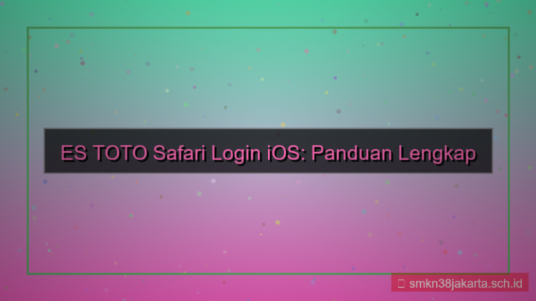 ES TOTO safari login ios