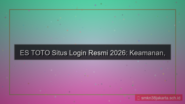 ES TOTO situs login resmi 2026