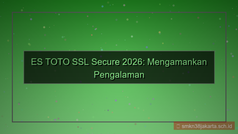 ES TOTO ssl secure 2026