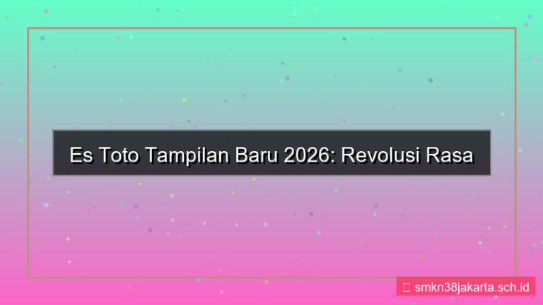 ES TOTO tampilan baru 2026