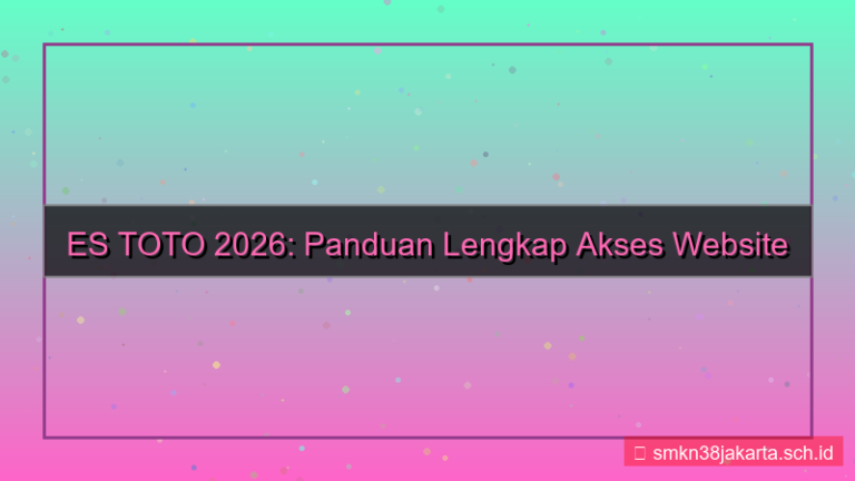 tampilan ES TOTO update akses website 2026