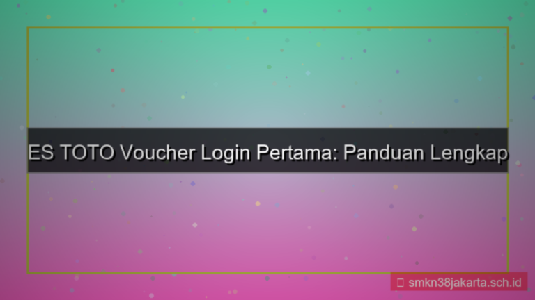 visual ES TOTO voucher login pertama