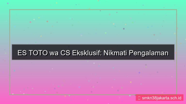 ilustrasi ES TOTO wa cs eksklusif
