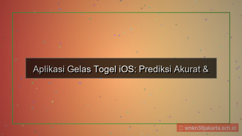 tampilan GELAS TOGEL app ios gelastogel