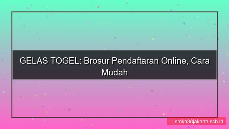 ilustrasi GELAS TOGEL brosur pendaftaran online