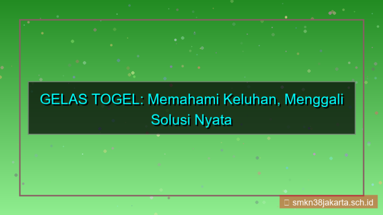 ilustrasi GELAS TOGEL keluhan daftar solusi