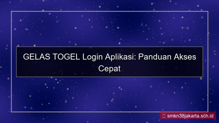 GELAS TOGEL login via aplikasi