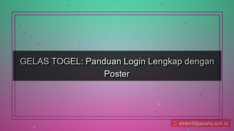 ilustrasi GELAS TOGEL poster panduan login