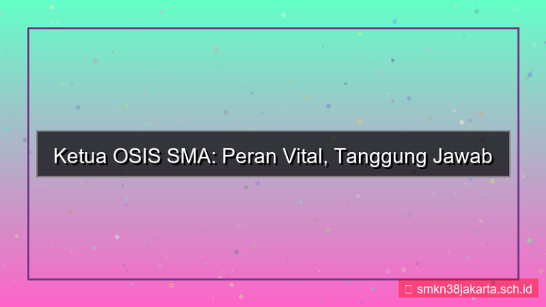 ilustrasi ketua osis sma