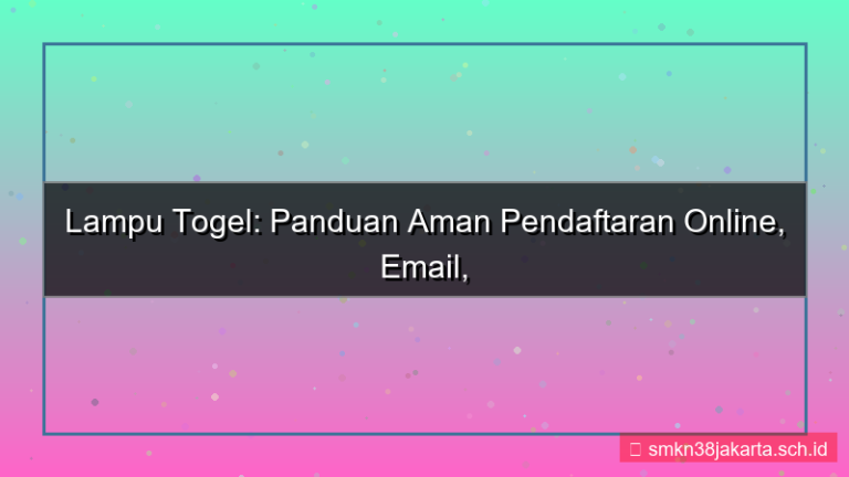 gambar LAMPU TOGEL alamat email daftar