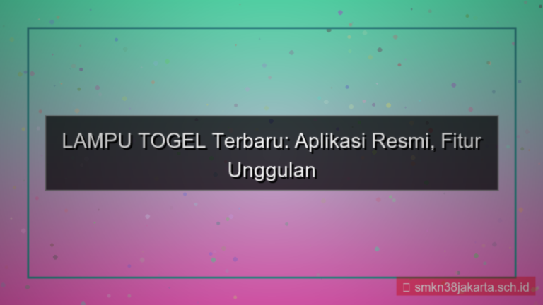 gambar LAMPU TOGEL aplikasi resmi terbaru