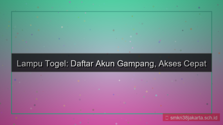 desain LAMPU TOGEL daftar akun gampang