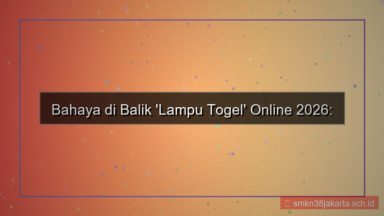 ilustrasi LAMPU TOGEL daftar cepat via online 2026