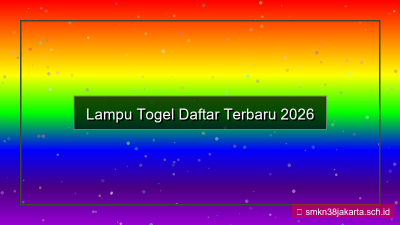 desain LAMPU TOGEL daftar terbaru 2026